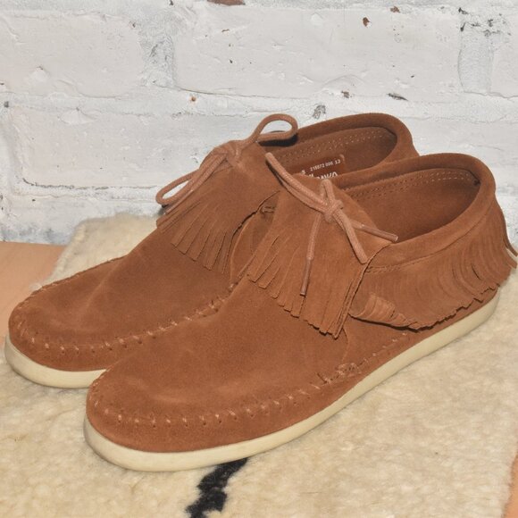 Minnetonka Shoes - MINNETONKA Venice Western Bootie Suede Fringe Moccasin Shoes Size 8